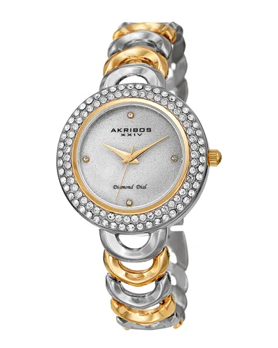 Akribos Xxiv Women's Alloy Diamond Watch