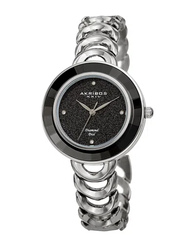 Akribos Xxiv Women's Alloy Diamond Watch