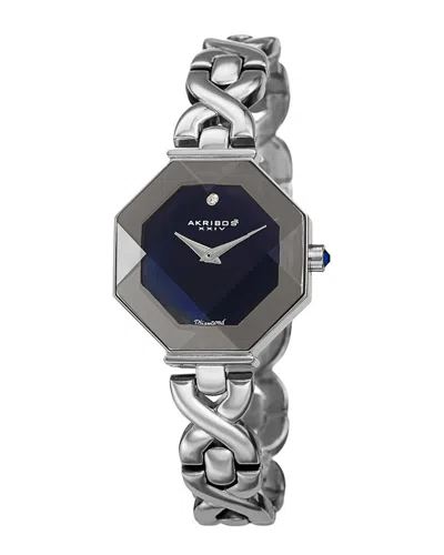 AKRIBOS XXIV AKRIBOS XXIV WOMEN'S BRASS DIAMOND WATCH