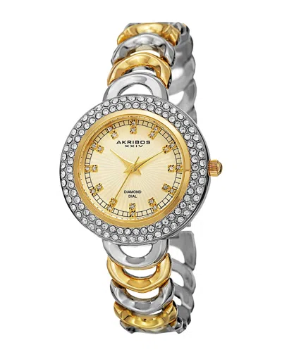 Akribos Xxiv Women's Diamond Accent Watch In Multi
