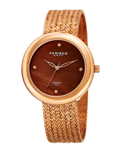 Akribos Xxiv Women's Diamond Watch