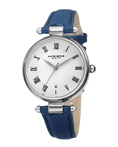 Akribos Xxiv Women's Genuine Leather Watch