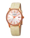 Akribos Xxiv Women's Genuine Leather Watch