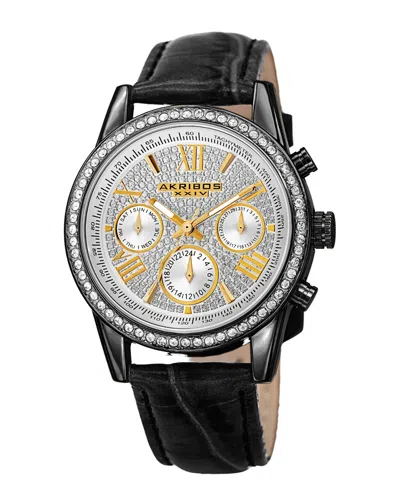 Akribos Xxiv Women's Genuine Leather Watch