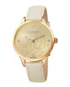 Akribos Xxiv Diamond Gold Dial Ladies Watch Ak1047wt