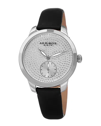 Akribos Xxiv Women's Leather Watch