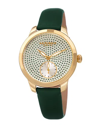 Akribos Xxiv Women's Leather Watch