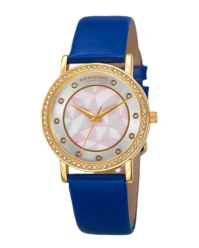 Akribos Xxiv Women's Leather Watch