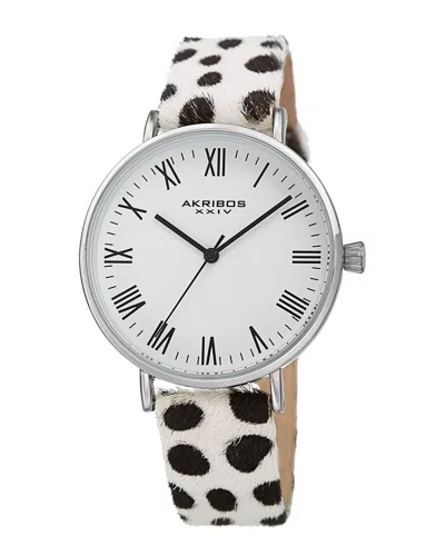 Akribos Xxiv Women's Leather Watch