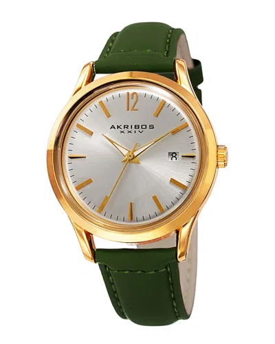 AKRIBOS XXIV AKRIBOS XXIV WOMEN'S LEATHER WATCH