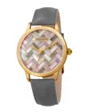 Akribos Xxiv Women's Leather Watch In Multi