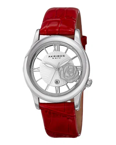 AKRIBOS XXIV AKRIBOS XXIV WOMEN'S LEATHER WATCH