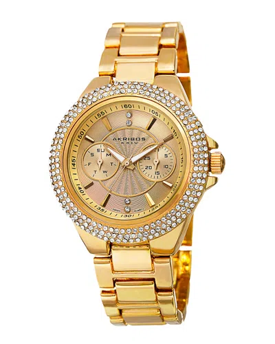 Akribos Xxiv Women's Metal Watch In Multicolor