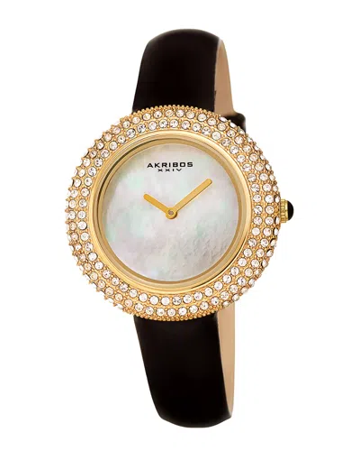 Akribos Xxiv Women's Patent Leather Watch