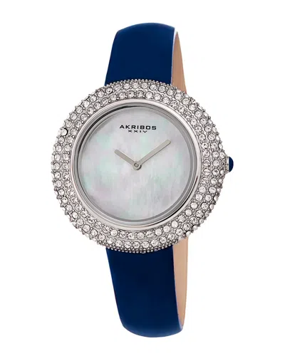 Akribos Xxiv Women's Patent Leather Watch