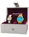 Akribos Xxiv Women's Set Of Two Watches