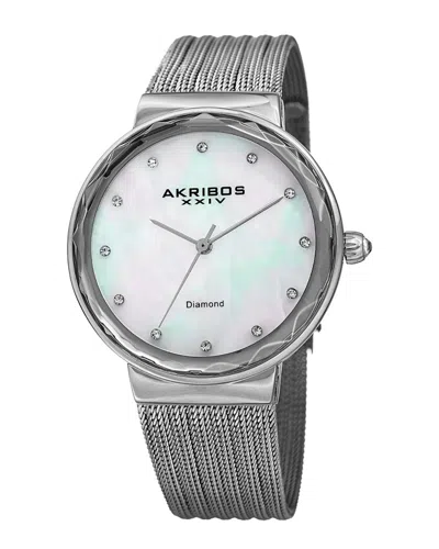 Akribos Xxiv Women's Stainless Steel Watch