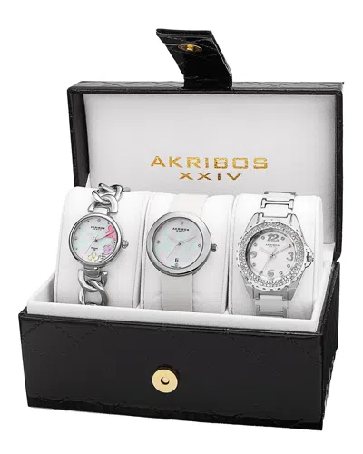 Akribos Xxiv Women's Stainless Steel Watch