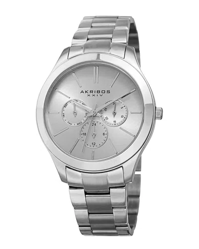 Akribos Xxiv Women's Stainless Steel Watch In Metallic