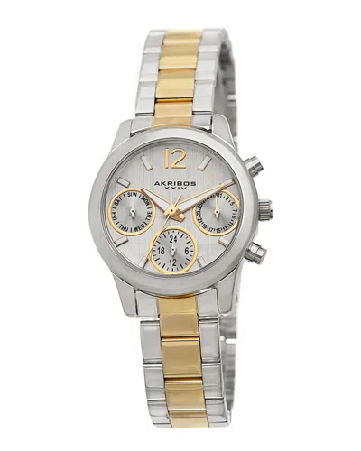 Akribos Xxiv Women's Stainless Steel Watch In Multi