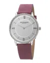 Akribos Xxiv Women's Swarovski Leather Watch