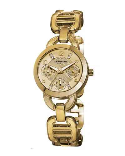 Akribos Xxiv Women's Ultimate Watch In Gold