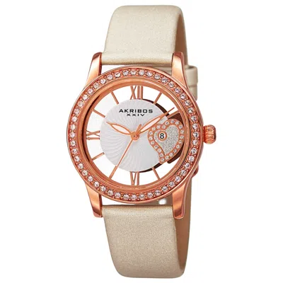 Akribos Xxiv Women's Watch Ak811wtr In White