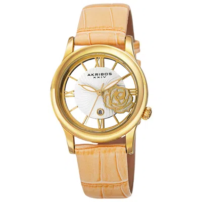 Akribos Xxiv Women's Watch Ak837tn In Brown