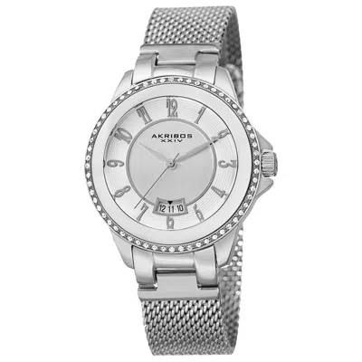 Akribos Xxiv Women's Watch Ak840ss In Metallic