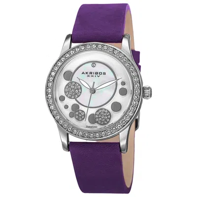 Akribos Xxiv Women's Watch Ak843pu In Purple