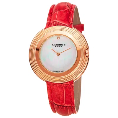 Akribos Xxiv Women's Watch Ak876rd In Red
