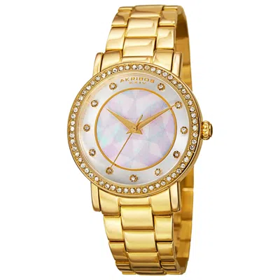 Akribos Xxiv Women's Watch Ak880yg In Gold
