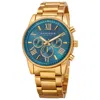 Akribos Xxiv Women's Stainless Steel Watch In Gold