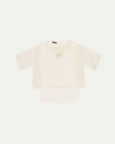 Akris 3d Anemone Silk Organza Blouse