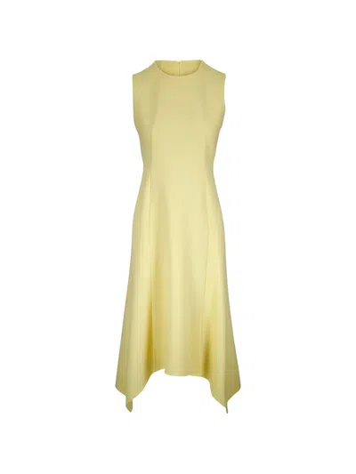 Akris A-line Sleeveless Dress In Yellow