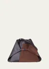 Akris Ai Medium Patchwork Leather Tote Bag In Mocca