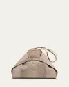 Akris Ai Medium Python Convertible Shoulder Bag In Brown