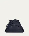 Akris Ai Medium Soft Leather Shoulder Bag In Navy
