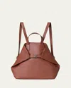 Akris Ai Small Leather Backpack In Caramel