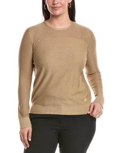 Akris Akirs Silk-blend Top In Brown