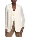 Akris Alea Silk Blazer In Beige