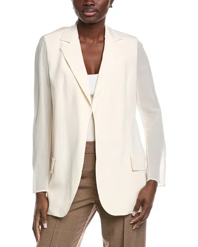 Akris Alea Silk Blazer In Pink