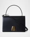 Akris Medium Alice Leather Top Handle Bag In Black