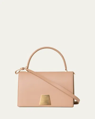 Akris Alice Flap Leather Crossbody Bag In Cordage