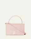 Akris Alice Flap Leather Crossbody Bag In Pink