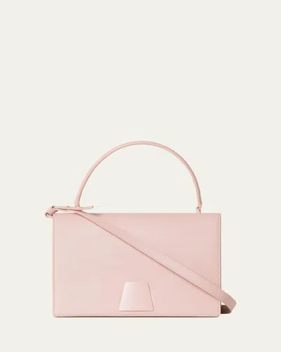 Akris Alice Flap Leather Crossbody Bag In Pink