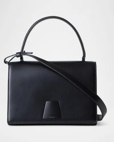 Akris Alice Small Leather Top-handle Bag