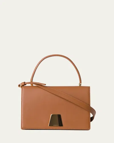 Akris Alice Small Leather Top-handle Bag