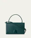 Akris Alice Small Leather Top-handle Bag In Green