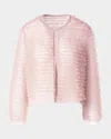 Akris Alida Ruffle Tulle Jacket In Pale Pink
